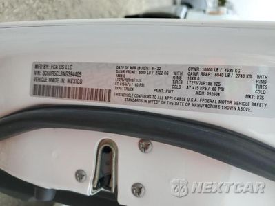 Zdjęcie 12 z 12 samochodu: 2022 RAM 2500 TRADESMAN VIN:3C6UR5CL3NG394405 - miniatura