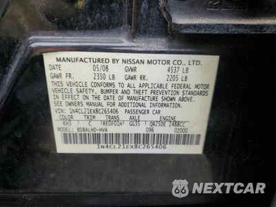 Zdjęcie 12 z 12 samochodu: 2008 NISSAN ALTIMA HYBRID VIN:1N4CL21EX8C265406 - miniatura