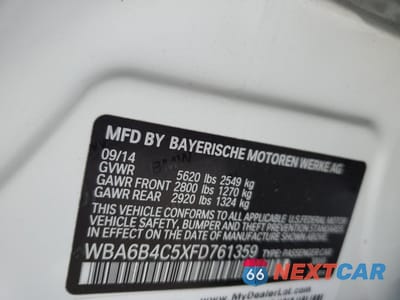 Zdjęcie 12 z 12 samochodu: 2015 BMW 650 XI GRAN COUPE VIN:WBA6B4C5XFD761359 - miniatura