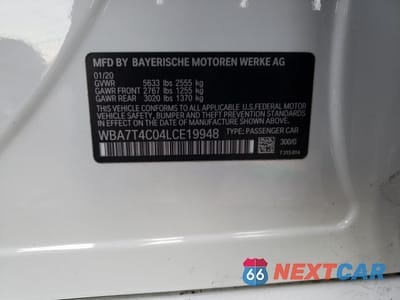 Zdjęcie 13 z 13 samochodu: 2020 BMW 740 XI VIN:WBA7T4C04LCE19948 - miniatura