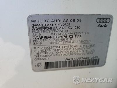 Zdjęcie 12 z 12 samochodu: 2010 AUDI Q5 PREMIUM PLUS VIN:WA1LKAFP7AA010340 - miniatura