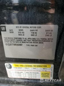 Zdjęcie 14 z 14 samochodu: 2008 CHEVROLET MALIBU 2LT VIN:1G1ZJ57778F293997 - miniatura