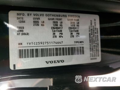 Zdjęcie 13 z 13 samochodu: 2005 VOLVO XC90 VIN:YV1CZ592751174647 - miniatura