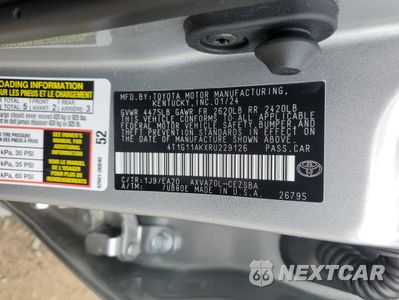 Zdjęcie 12 z 12 samochodu: 2024 TOYOTA CAMRY SE NIGHT SHADE VIN:4T1G11AKXRU229126 - miniatura