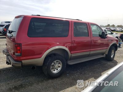 Trzecie zdjęcie samochodu z tyłu: 2003 FORD EXCURSION EDDIE BAUER VIN:1FMSU45PX3EB66734 - miniatura