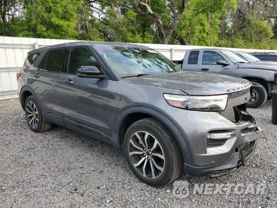 Czwarte zdjęcie samochodu z boku: 2021 FORD EXPLORER ST VIN:1FM5K8GC0MGA51702 - miniatura