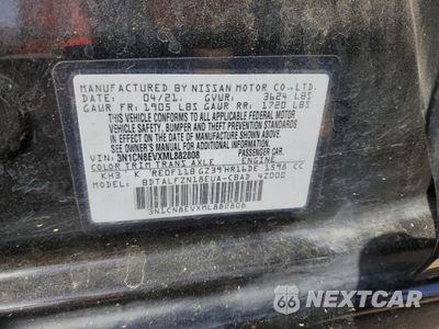 Zdjęcie 12 z 12 samochodu: 2021 NISSAN VERSA SV VIN:3N1CN8EVXML882808 - miniatura