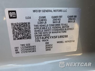 Zdjęcie 14 z 14 samochodu: 2025 GMC SIERRA K2500 AT4 VIN:1GT4UPEYXSF189298 - miniatura