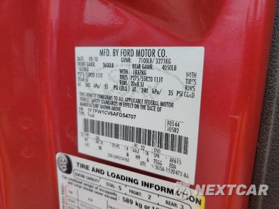 Zdjęcie 14 z 14 samochodu: 2010 FORD F150 SUPERCREW VIN:1FTFW1CV6AFD54707 - miniatura