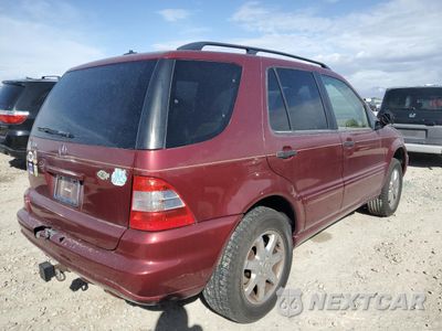 Trzecie zdjęcie samochodu z tyłu: 2002 MERCEDES-BENZ ML 320 VIN:4JGAB54E12A332085 - miniatura
