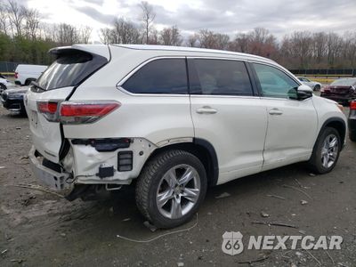 Trzecie zdjęcie samochodu z tyłu: 2015 TOYOTA HIGHLANDER LIMITED VIN:5TDDKRFH9FS086766 - miniatura