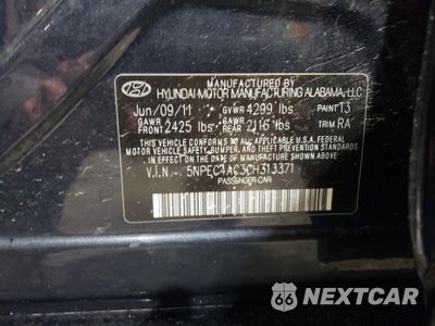 Zdjęcie 14 z 14 samochodu: 2012 HYUNDAI SONATA SE VIN:5NPEC4AC3CH313371 - miniatura