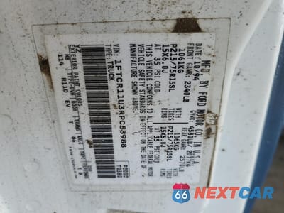 Zdjęcie 12 z 12 samochodu: 1993 FORD RANGER VIN:1FTCR11U3RPC53988 - miniatura