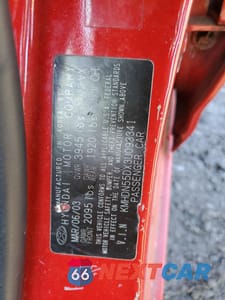 Zdjęcie 12 z 12 samochodu: 2001 HYUNDAI ELANTRA GLS VIN:KMHDN55DX3U093341 - miniatura