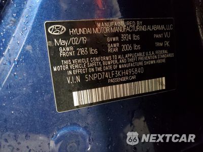 Zdjęcie 12 z 12 samochodu: 2019 HYUNDAI ELANTRA SE VIN:5NPD74LF3KH495840 - miniatura