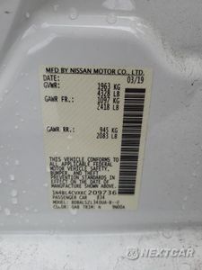 Zdjęcie 14 z 15 samochodu: 2019 NISSAN ALTIMA SR VIN:1N4BL4CVXKC209736 - miniatura