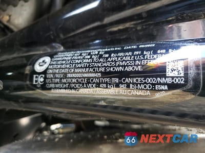Zdjęcie 9 z 10 samochodu: 2022 CAN-AM SPYDER ROADSTER F3-S VIN:2BXRDDD24NV000425 - miniatura