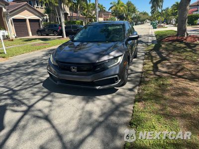 Drugie zdjęcie samochodu z przodu: 2019 HONDA CIVIC LX VIN:19XFC2F63KE012758 - miniatura