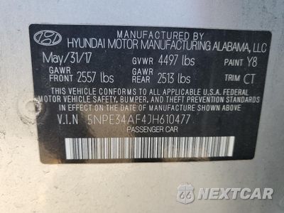Zdjęcie 14 z 14 samochodu: 2018 HYUNDAI SONATA SPORT VIN:5NPE34AF4JH610477 - miniatura