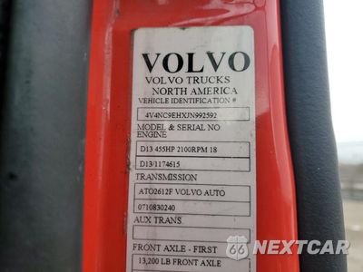 Zdjęcie 10 z 10 samochodu: 2018 VOLVO VNL SEMI TRUCK VIN:4V4NC9EHXJN992592 - miniatura