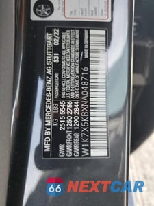 Zdjęcie 12 z 13 samochodu: 2022 MERCEDES-BENZ AMG GT 43 VIN:W1K7X5KBXNA048716 - miniatura