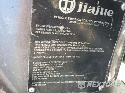 Zdjęcie 9 z 10 samochodu: 2024 JIAJ MOPED VIN:LLPVGBAK1P1080255 - miniatura