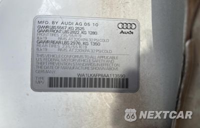 Zdjęcie 10 z 11 samochodu: 2010 AUDI Q5 PREMIUM PLUS VIN:WA1LKAFP8AA113590 - miniatura