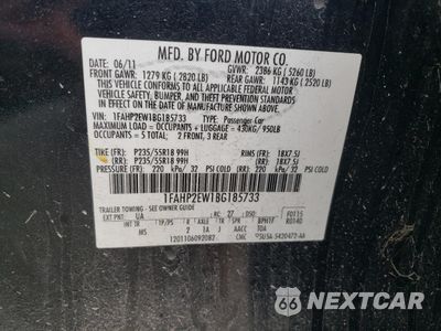 Zdjęcie 14 z 14 samochodu: 2011 FORD TAURUS SEL VIN:1FAHP2EW1BG185733 - miniatura