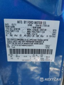 Zdjęcie 14 z 14 samochodu: 2011 FORD F150 SUPER CAB VIN:1FTFX1EF4BKD32071 - miniatura