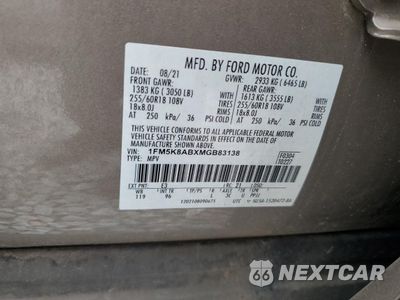 Zdjęcie 13 z 13 samochodu: 2021 FORD EXPLORER POLICE INTERCEPTOR VIN:1FM5K8ABXMGB83138 - miniatura
