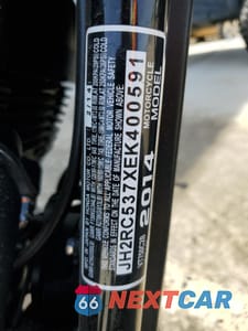 Zdjęcie 9 z 9 samochodu: 2014 HONDA VT750 C2B VIN:JH2RC537XEK400591 - miniatura
