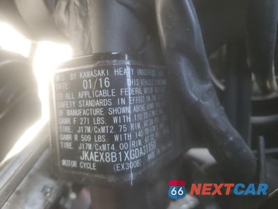 Zdjęcie 9 z 9 samochodu: 2016 KAWASAKI EX300 B VIN:JKAEX8B1XGDA31150 - miniatura