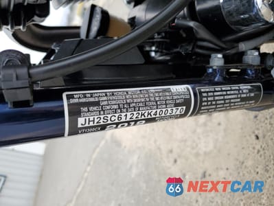 Zdjęcie 9 z 10 samochodu: 2019 HONDA VT1300 CX VIN:JH2SC6122KK400370 - miniatura