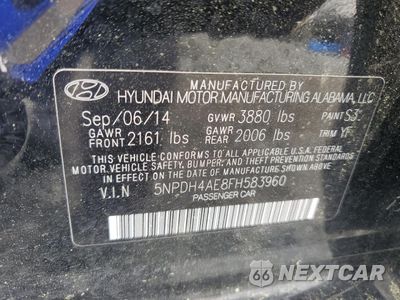 Zdjęcie 12 z 12 samochodu: 2015 HYUNDAI ELANTRA SE VIN:5NPDH4AE8FH583960 - miniatura