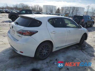 Trzecie zdjęcie samochodu z tyłu: 2011 LEXUS CT 200H PREMIUM VIN:JTHKD5BH8B2044699 - miniatura