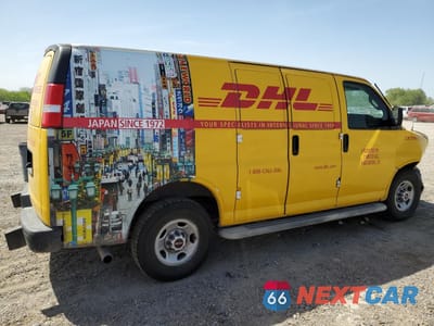 Trzecie zdjęcie samochodu z tyłu: 2019 GMC SAVANA G2500 VIN:1GTW7AFG7K1302463 - miniatura