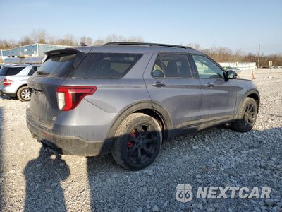 Trzecie zdjęcie samochodu z tyłu: 2021 FORD EXPLORER ST VIN:1FM5K8GC9MGB63303 - miniatura