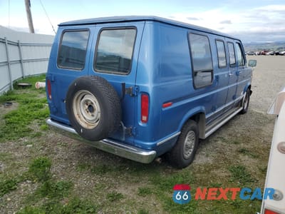 Trzecie zdjęcie samochodu z tyłu: 1990 FORD ECONOLINE E150 VAN VIN:1FTEE14NXLHB50853 - miniatura