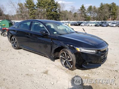 Czwarte zdjęcie samochodu z boku: 2022 HONDA ACCORD SPORT SE VIN:1HGCV1F45NA069297 - miniatura