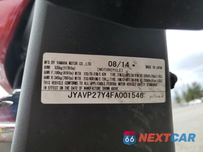 Zdjęcie 9 z 9 samochodu: 2015 YAMAHA XV1900 CUC VIN:JYAVP27Y4FA001546 - miniatura