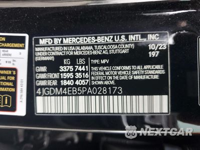 Zdjęcie 14 z 14 samochodu: 2023 MERCEDES-BENZ EQS SUV 580 4MATIC VIN:4JGDM4EB5PA028173 - miniatura