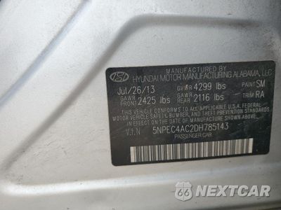 Zdjęcie 12 z 12 samochodu: 2013 HYUNDAI SONATA SE VIN:5NPEC4AC2DH785143 - miniatura