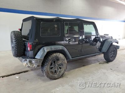 Trzecie zdjęcie samochodu z tyłu: 2016 JEEP WRANGLER UNLIMITED SPORT VIN:1C4BJWDG3GL305355 - miniatura