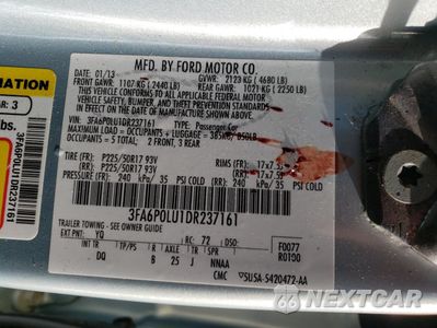 Zdjęcie 13 z 13 samochodu: 2013 FORD FUSION SE HYBRID VIN:3FA6P0LU1DR237161 - miniatura