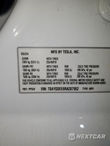 Zdjęcie 12 z 12 samochodu: 2024 TESLA MODEL Y VIN:7SAYGDEE6RA287952 - miniatura