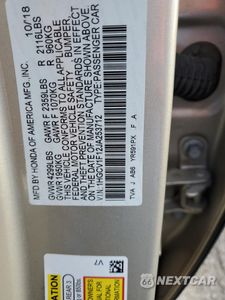 Zdjęcie 12 z 12 samochodu: 2018 HONDA ACCORD LX VIN:1HGCV1F12JA253712 - miniatura