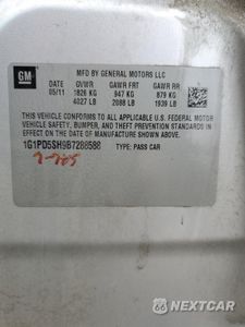 Zdjęcie 12 z 12 samochodu: 2011 CHEVROLET CRUZE LS VIN:1G1PD5SH9B7288588 - miniatura