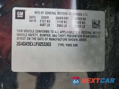 Zdjęcie 12 z 12 samochodu: 2015 BUICK REGAL VIN:2G4GK5EX8F9253363 - miniatura