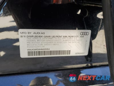 Zdjęcie 14 z 14 samochodu: 2017 AUDI A8 L QUATTRO VIN:WAU43AFDXHN005954 - miniatura