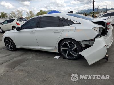 Drugie zdjęcie samochodu z przodu: 2021 HONDA ACCORD SPORT VIN:1HGCV1F37MA040342 - miniatura